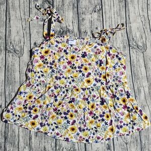 Old Navy Floral Tie-Strap Blouse